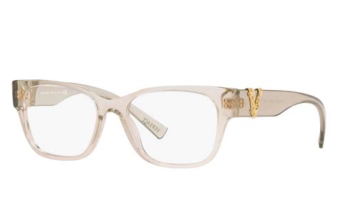 clear designer versace glasses|versace crytal clear glasses.